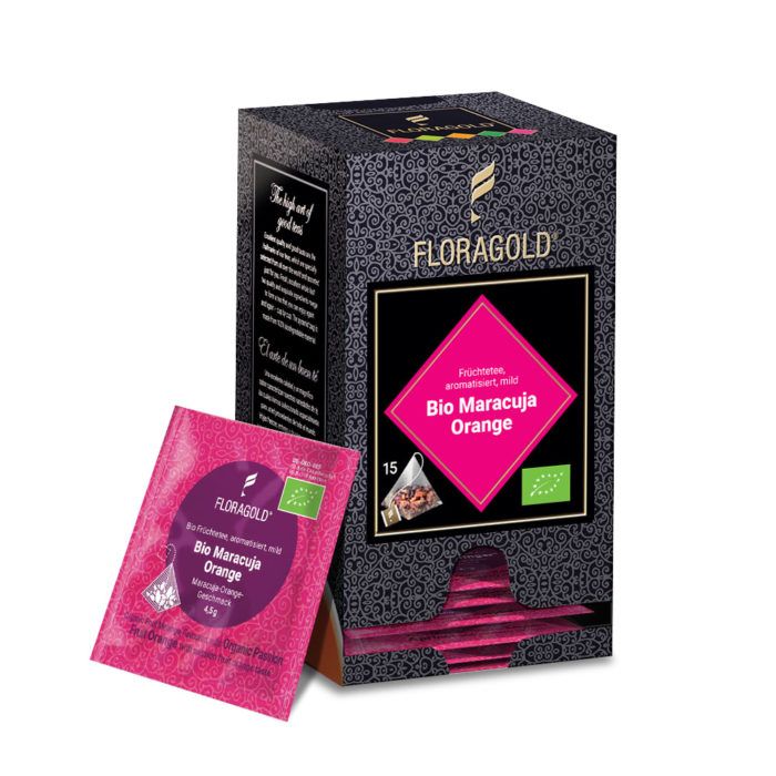 Pyramidenbeutel Bio Maracuja Orange mild