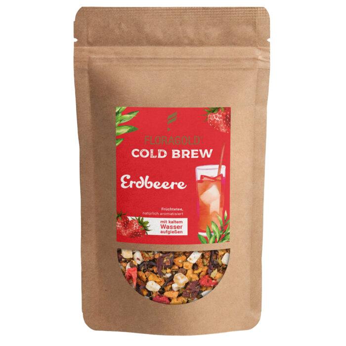 Früchte-Eistee Erdbeere natürlich Cold Brew