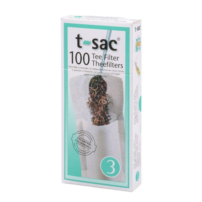 Teefilter  -  t-sac  Größe 3  (Packung mit 100 Stück)