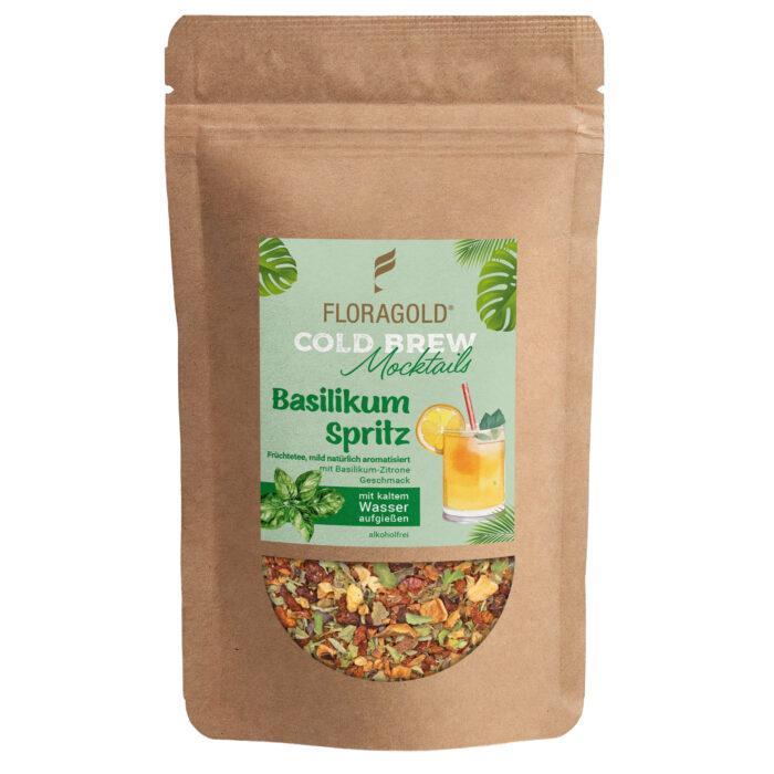 Früchte-Eistee Basilikum Spritz mild natürlich - Cold Brew