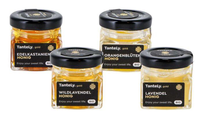 Honig Geschenkset Bio 4 x 40g, DE-ÖKO-001