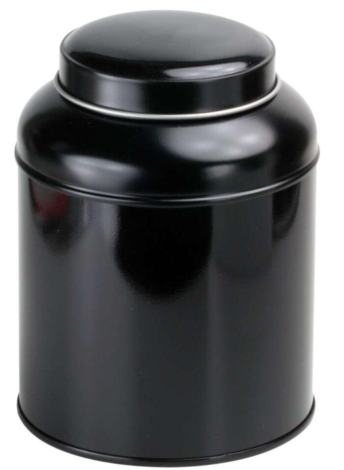 Teedose "Black Classic" 125g mit Innendeckel, rund