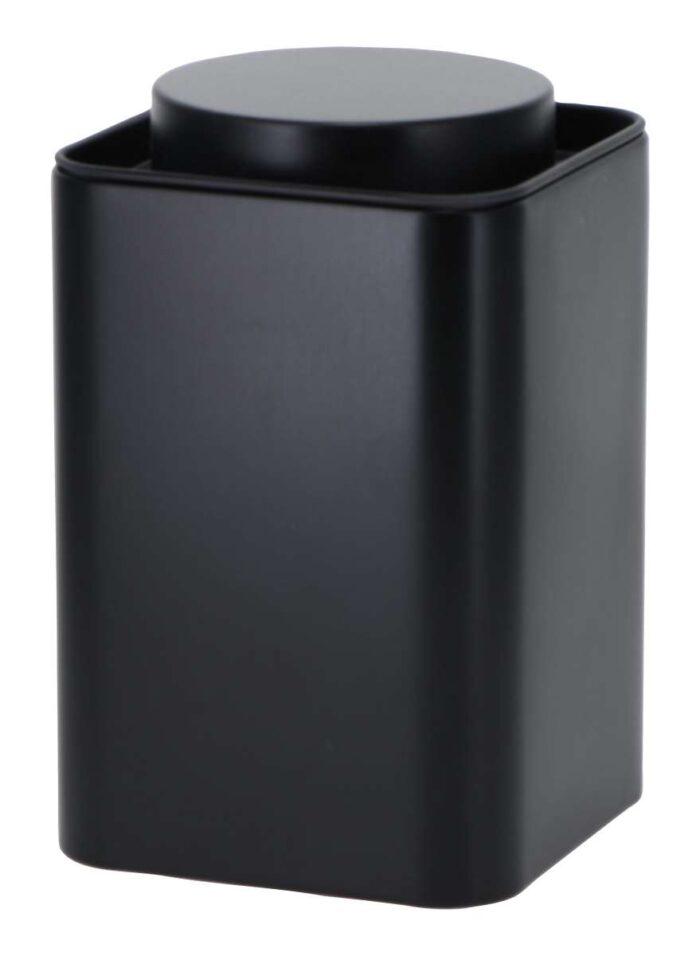 Teedose/ Eindrückdeckeldose "Elegant" 100g, stapelbar, schwarz