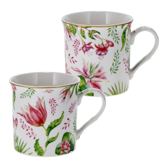 Porzellanbecher "Botanic Chic" 300 ml, Set à 2 Stück