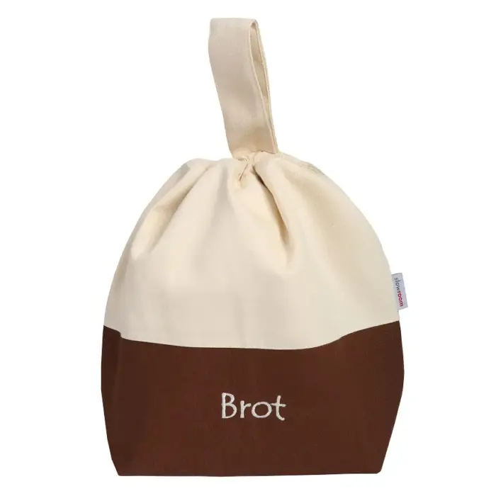 3 in 1 Brottasche "Braun" aus Baumwolle – Bild 3
