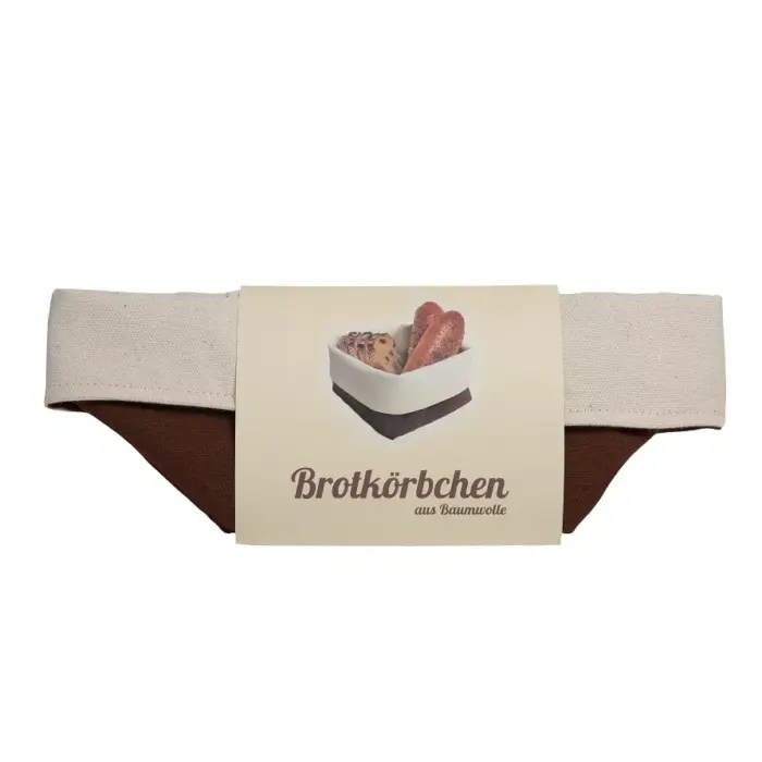 Brotkörbchen "Braun" aus Baumwolle