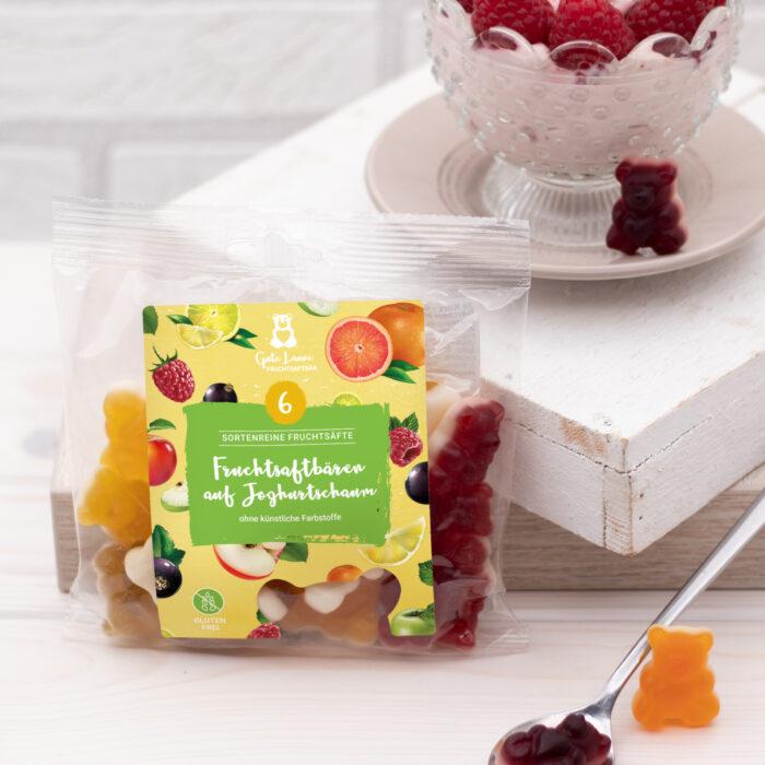 Fruchtgummis Fruchtsaftbären auf Joghurtschaum – Bild 4