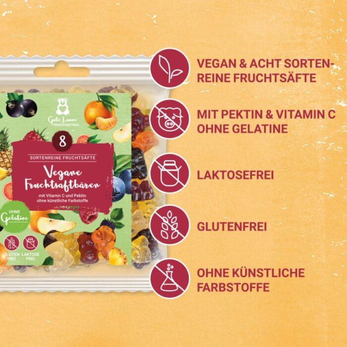 Vegane Fruchtgummis - kleine Pektin Fruchtsaftbären – Bild 3