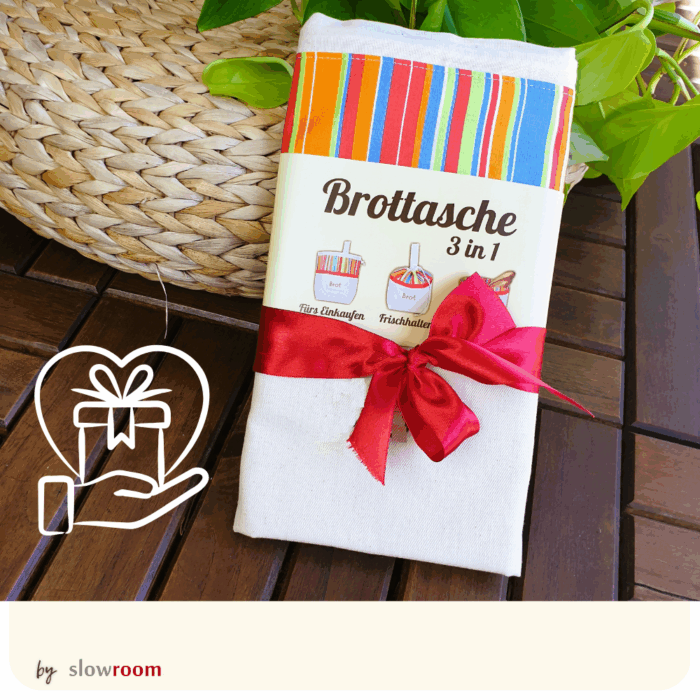 3 in 1 Brottasche "Sonnig / Sunny" aus Baumwolle