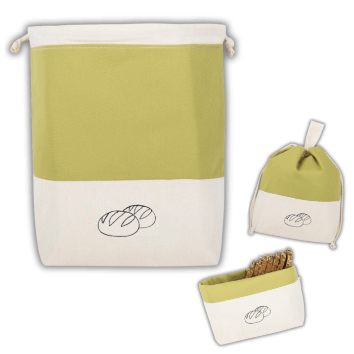 3 in 1 Brottasche "Olive" aus Baumwolle – Bild 4