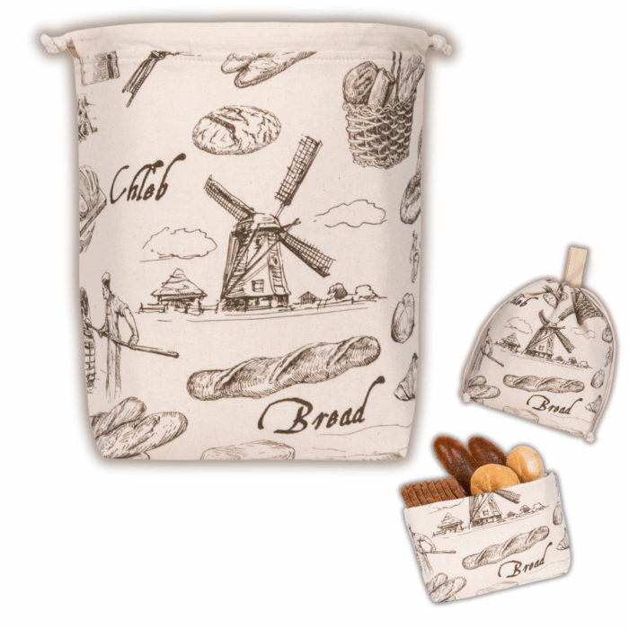 3 in 1 Brottasche "Bakery" aus Baumwolle – Bild 2