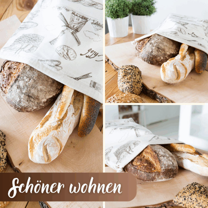 3 in 1 Brottasche "Bakery" aus Baumwolle – Bild 7