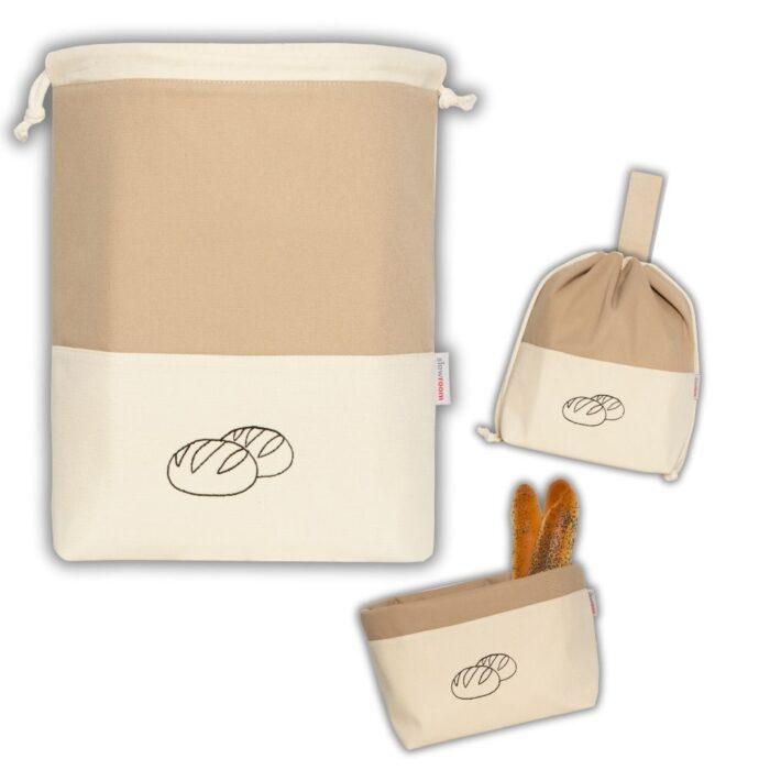 3 in 1 Brottasche "Cafe Latte" aus Baumwolle - Neuheit – Bild 2