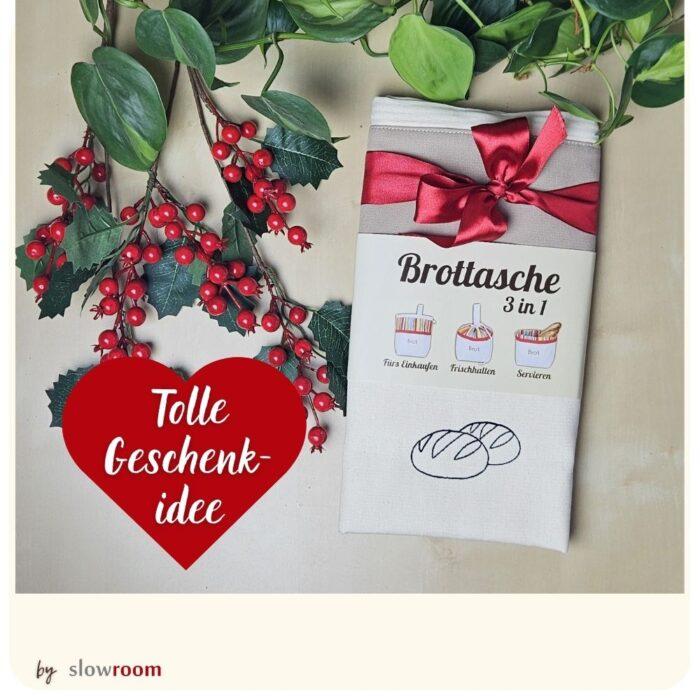 3 in 1 Brottasche "Cafe Latte" aus Baumwolle - Neuheit