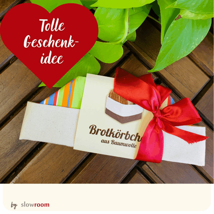 Brotkörbchen "Sonnig" aus Baumwolle