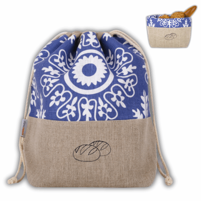 2 in 1 Brottasche "Azur" aus Leinen - Neuheit – Bild 2