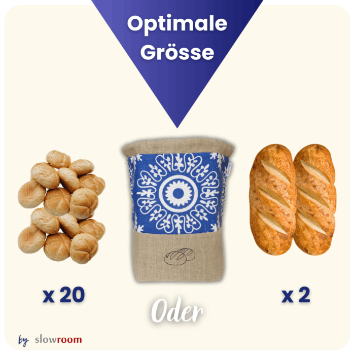 2 in 1 Brottasche "Azur" aus Leinen - Neuheit – Bild 7