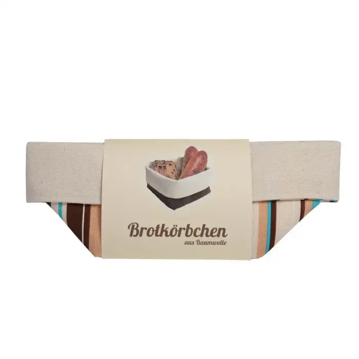 Brotkörbchen "Türkis" aus Baumwolle