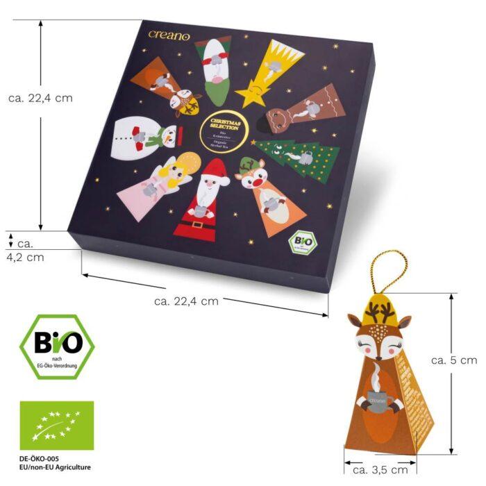 Christmas Bio Kräutertee 9er Pyramiden Geschenkset – Bild 3