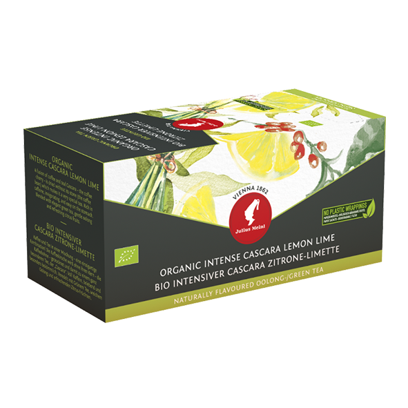 Julius Meinl - Bio Tee Intensiver Cascara Zitrone-Limette - 20 Teebeutel