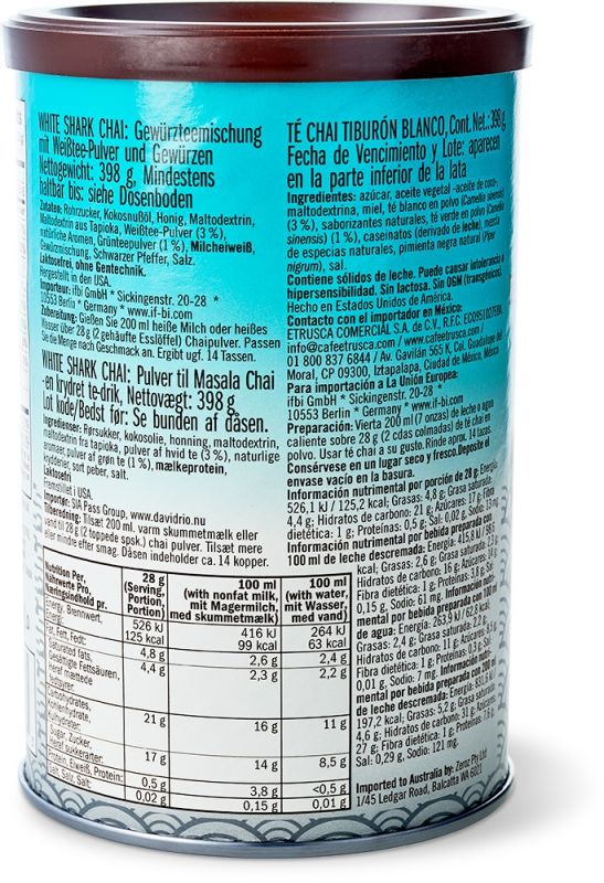 David Rio - White Shark Chai (398g) – Bild 4