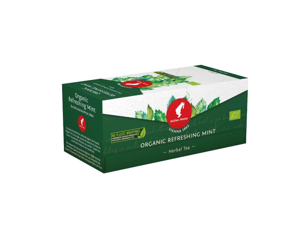 Julius Meinl - Bio erfrischende Minze Tee - 25 Teebeutel