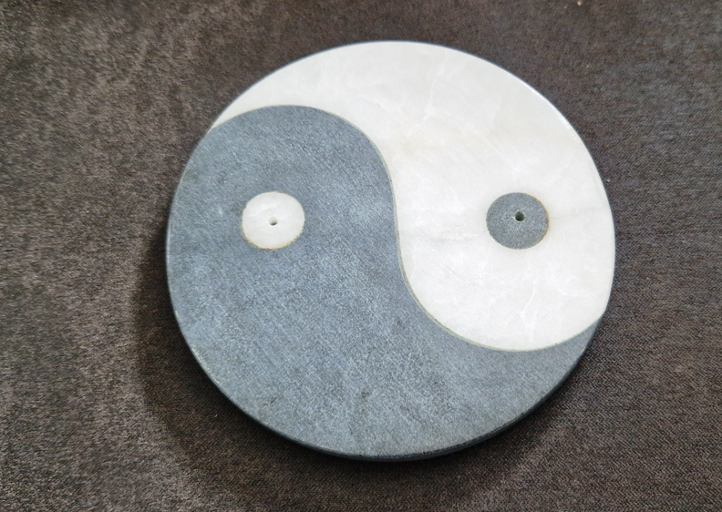 Räucher Stäbchenhalter aus Marmao - Ying & Yang